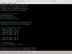 State Controller Library unit test output (1/3)
