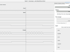 Display simulation time line