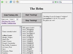 "The Helm" is the page you fire up the tracker from