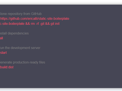 Static Site Boilerplate Screenshot 1
