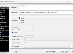 Statistics101 Wizard for HISTOGRAM command