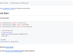 StatsForecast Screenshot 1
