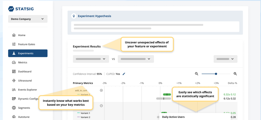Statsig Screenshot 1