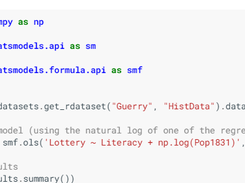 statsmodels Screenshot 1