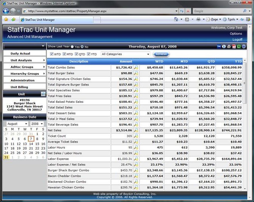 StatTrac Software Screenshot 1