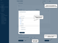 Create incidents or maintenance events