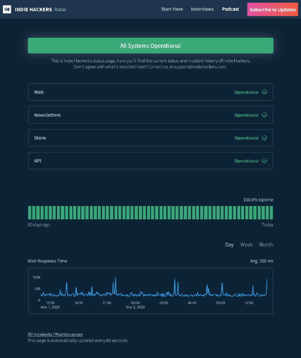 Statuspal Screenshot 1