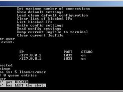 Parts of the admin commands and kicking a user