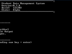 Screenshot of ST-DMS console