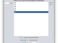Population Standard Deviation