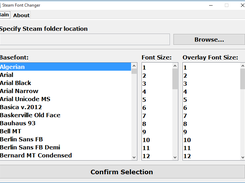 The application window
