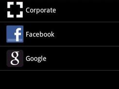 Sync Adapter Account entry listed in the Android  Settings