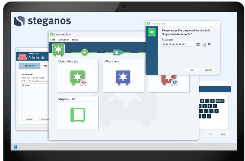 Steganos Data Safe Screenshot 1