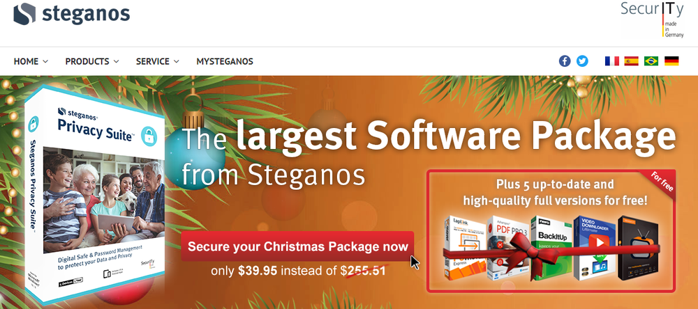 Steganos Screenshot 1