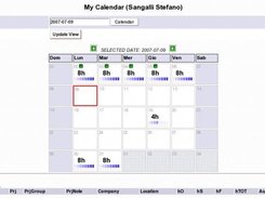 Calendar class for manage database records