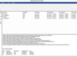 Recovered data is displayed in tabular form. Preview and save it at a desired location.