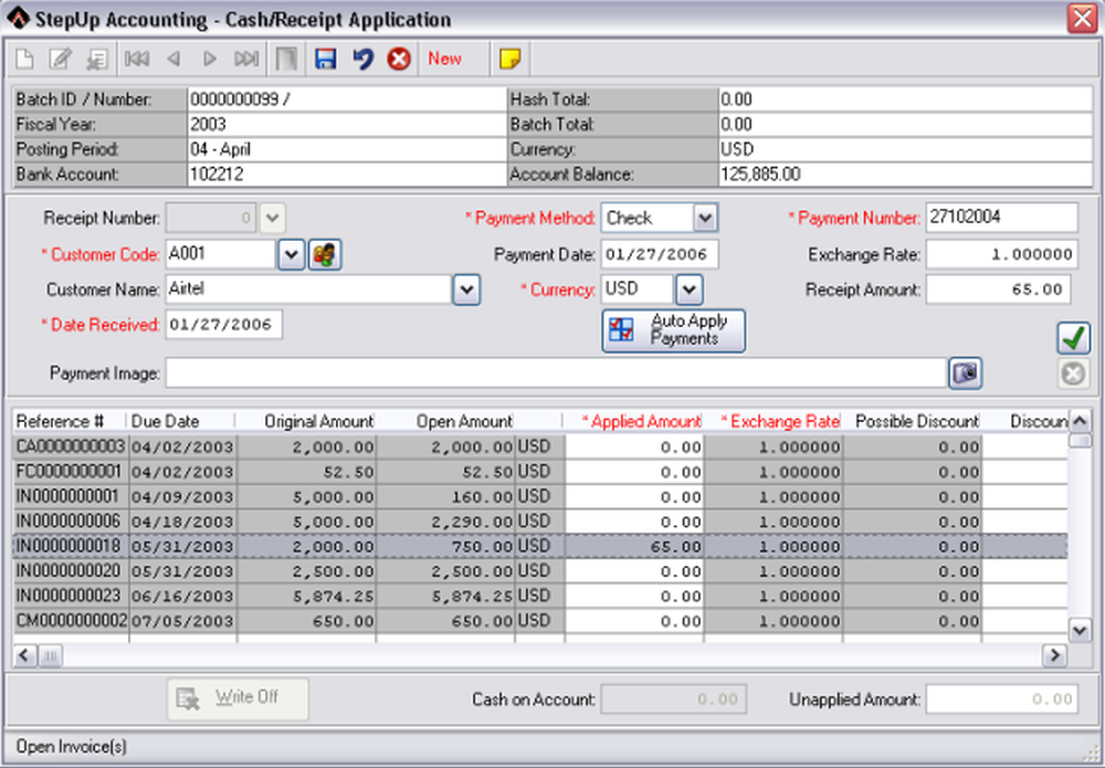 StepUp Accounting Screenshot 1