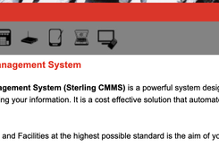 Sterling CMMS Screenshot 1