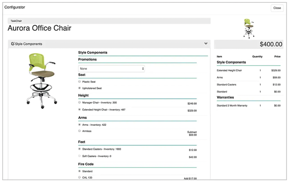 IBM Sterling Configure, Price, Quote (CPQ) Screenshot 1