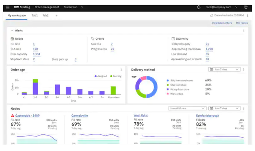 IBM Sterling Order Management Screenshot 1