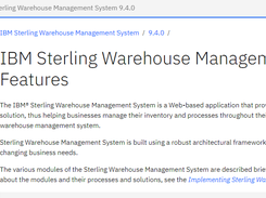 Sterling Warehouse Management System Screenshot 1