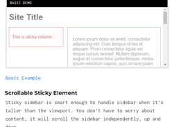 Sticky Sidebar Screenshot 1