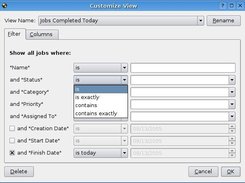 Apply filters to customize what is displayed for each view