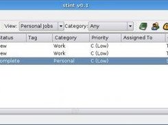 The main window showing all jobs