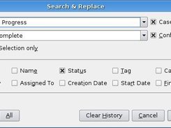 The powerful search & replace feature