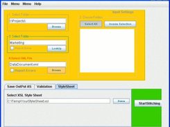 Include a XSL Style Sheet in your Stitched XML Document.