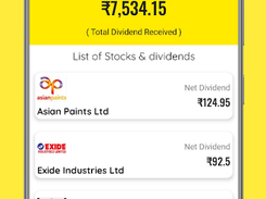 Stock Dividend Tracker Screenshot 2