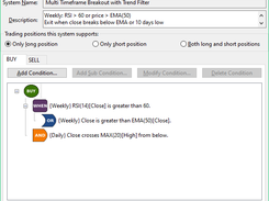 No code Trading System definition in Stockalyze