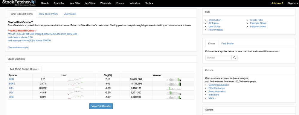 StockFetcher Screenshot 1