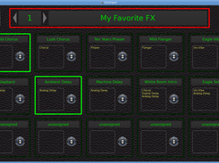 Pedalboard with global bypass engaged