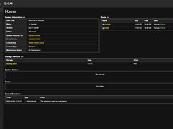 Screenshot of StorMagic SvSAN interface where all management tasks for SvSAN nodes and clusters can be carried out.