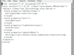 STOW daemon configuration via editor