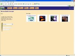 Concept Map Service DLESE demonstrator front page