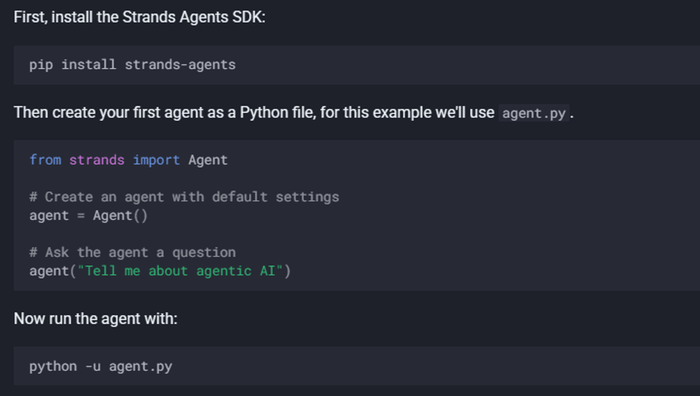 Strands Agents Screenshot 1