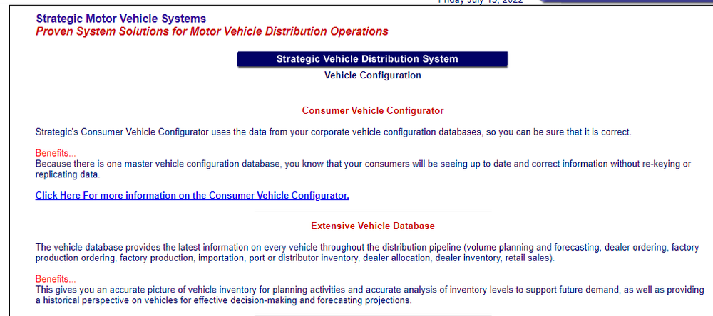 Strategic Vehicle Distribution Screenshot 1