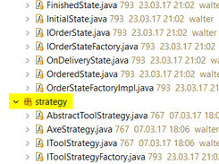 Sample of generated State and Strategy Pattern classes