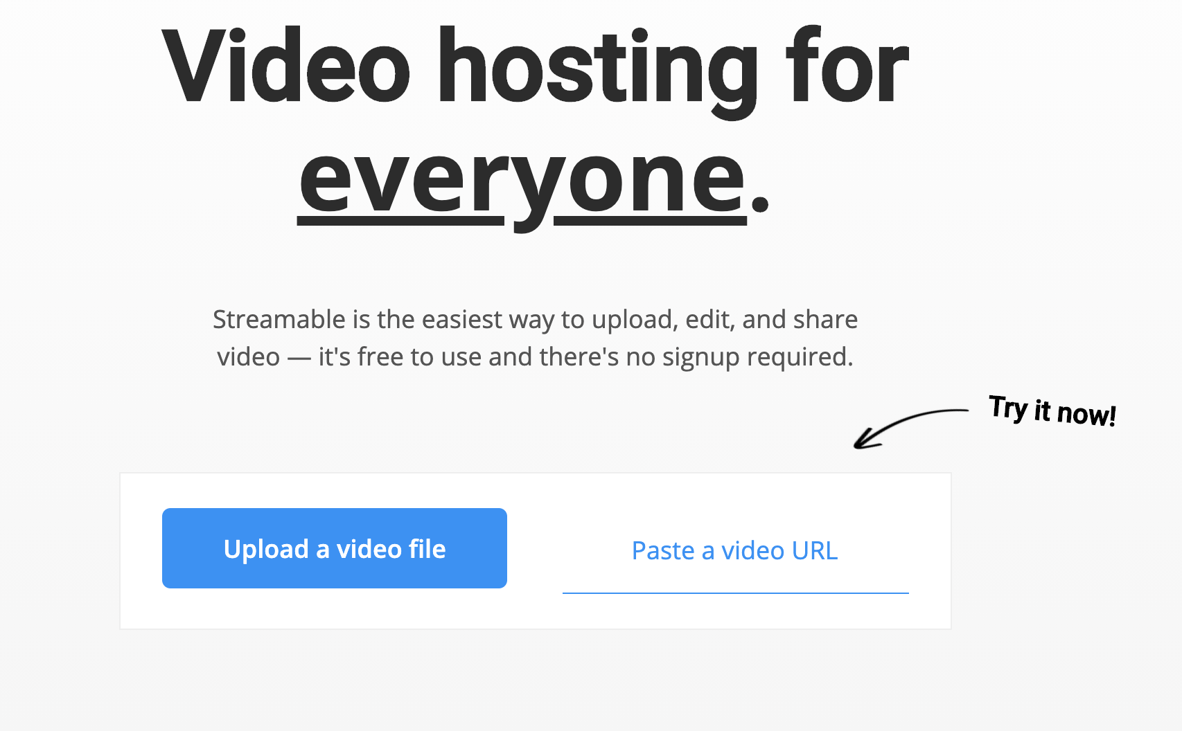 Streamable - free video publishing