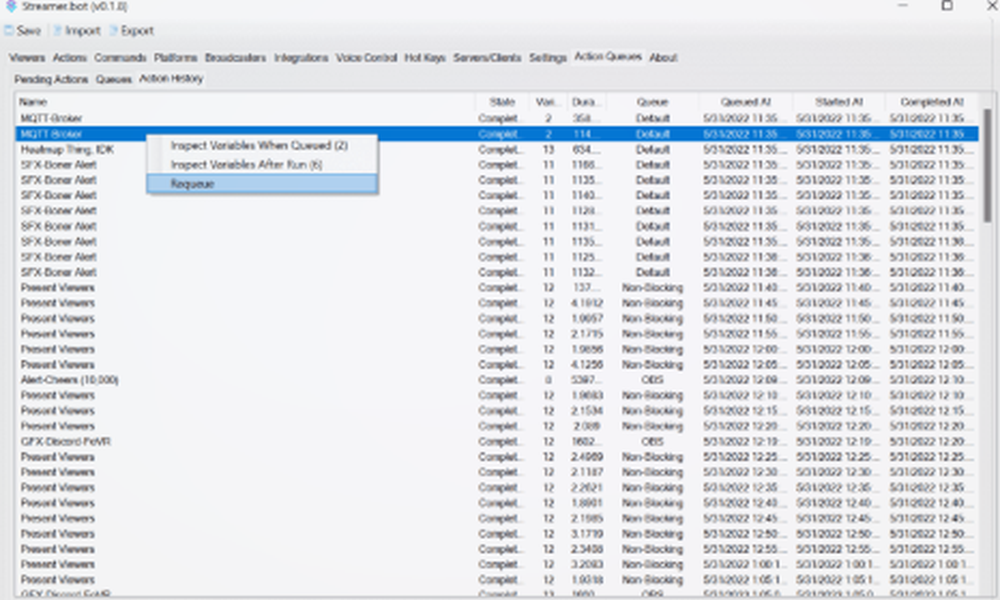 Streamer.bot Screenshot 1