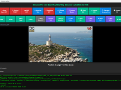 StreamerPro main dashboard for 24/7 video streaming