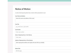 sample notice form