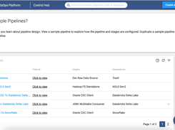 Plug and play with sample pipelines, then duplicate to use a sample pipeline as the basis of your own, custom pipeline.