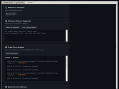 Screenshot Showing the Utilities Page