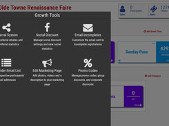 View of growth tools from demo account.