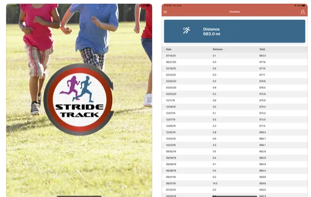 StrideTrack Screenshot 1