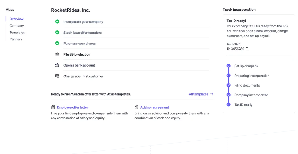 Stripe Atlas Screenshot 1