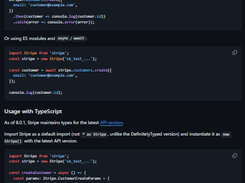 Stripe Node.js Library Screenshot 1
